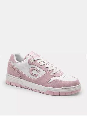 Coach SoHo “Ballerina “pink and white sneakers